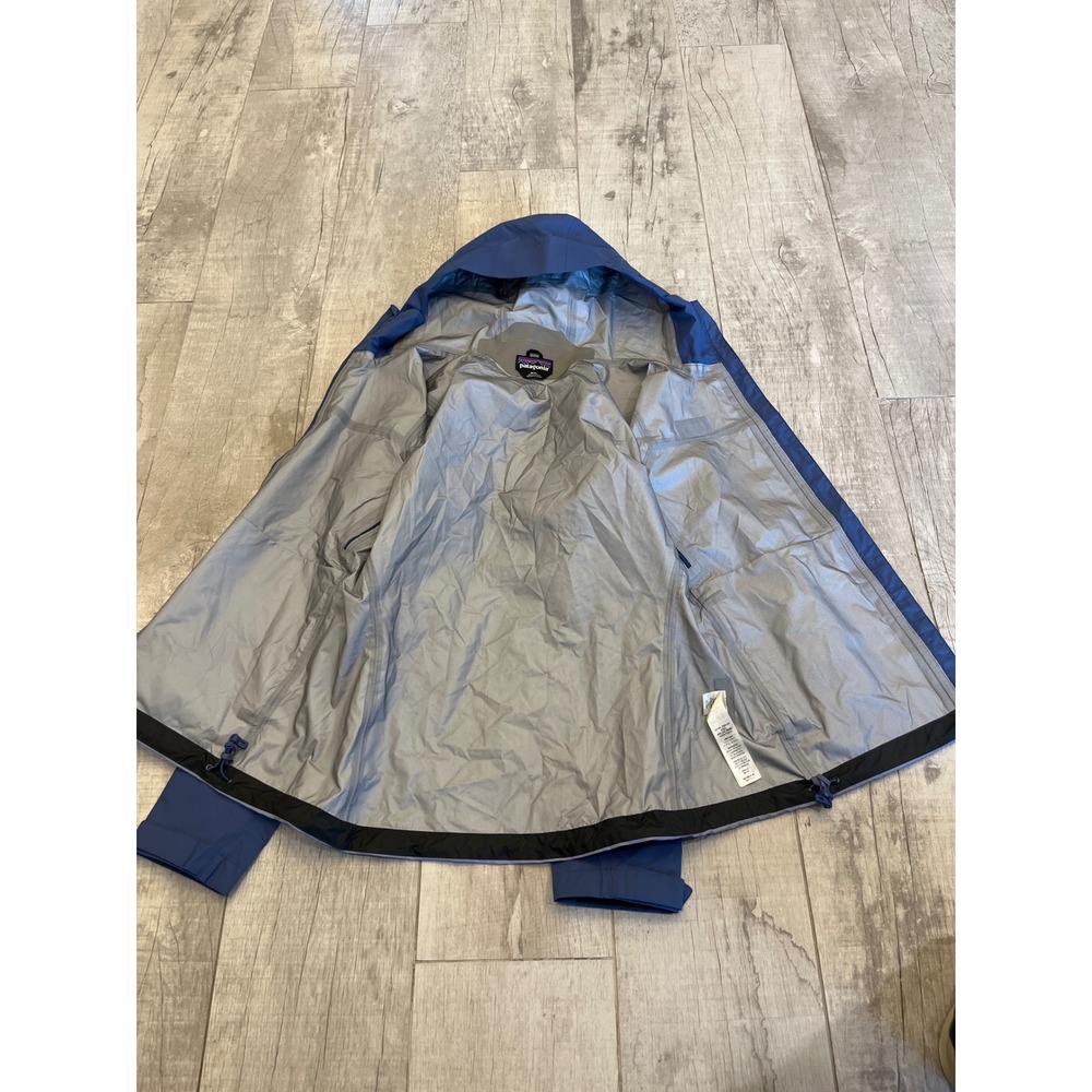 Patagonia Womens H2NO Performance Standard Fit Rain Jacket Blue/Gray Size M - Picture 9 of 10